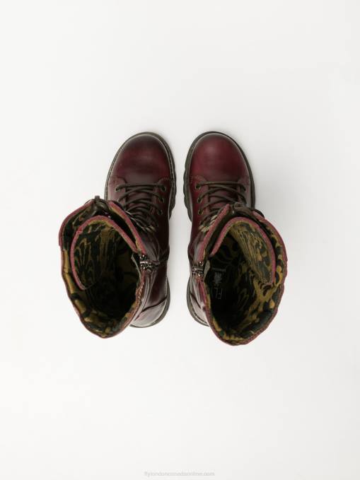 Lace-up Boots Fly London Women DarkRed 0JLR289