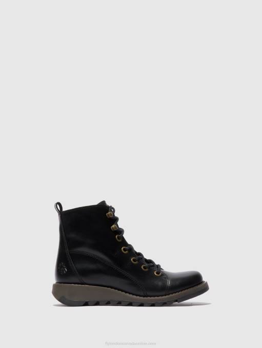 Lace-up Boots SORE813 Fly London Women RUG BLACK 0JLR330
