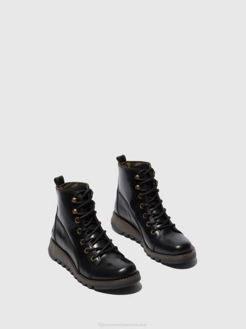 Lace-up Boots SORE813 Fly London Women RUG BLACK 0JLR330