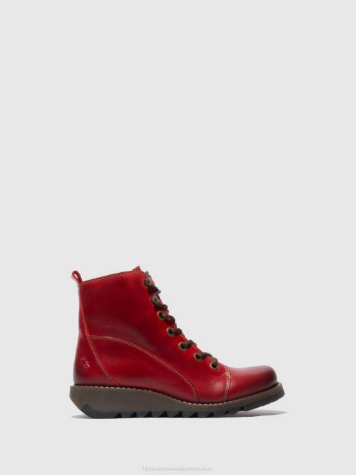 Lace-up Boots SORE813 Fly London Women RUG RED 0JLR329