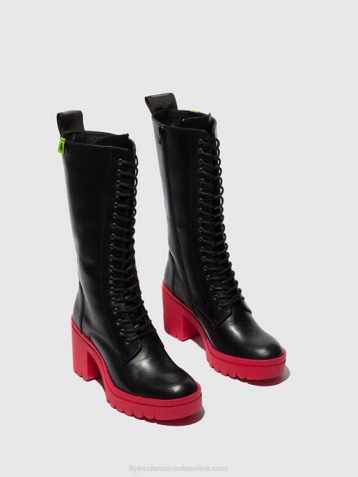 Lace-up Boots TALY884 Fly London Women TUNDER BLACK (RED SOLE) 0JLR315
