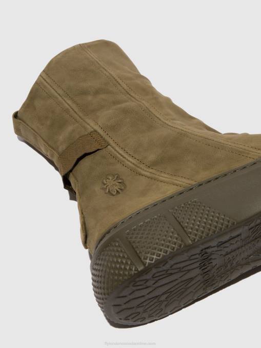 Zip Up Boots ESEN485 Fly London Women SORANO MILITRY 0JLR324