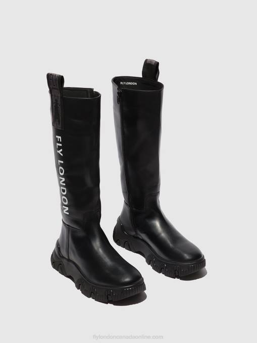 Zip Up Boots FEBE886 Fly London Women TUNDER BLACK 0JLR312