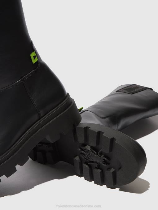 Zip Up Boots JALO882 Fly London Women NAOMI BLACK 0JLR310