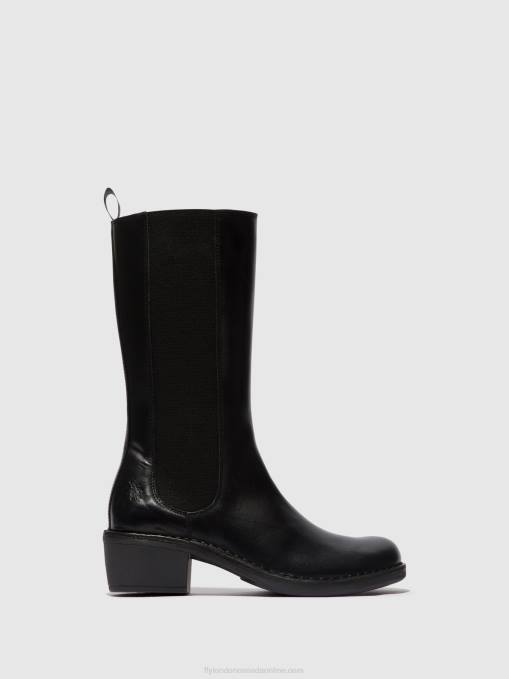 Zip Up Boots MADA081 Fly London Women BLACK 0JLR307