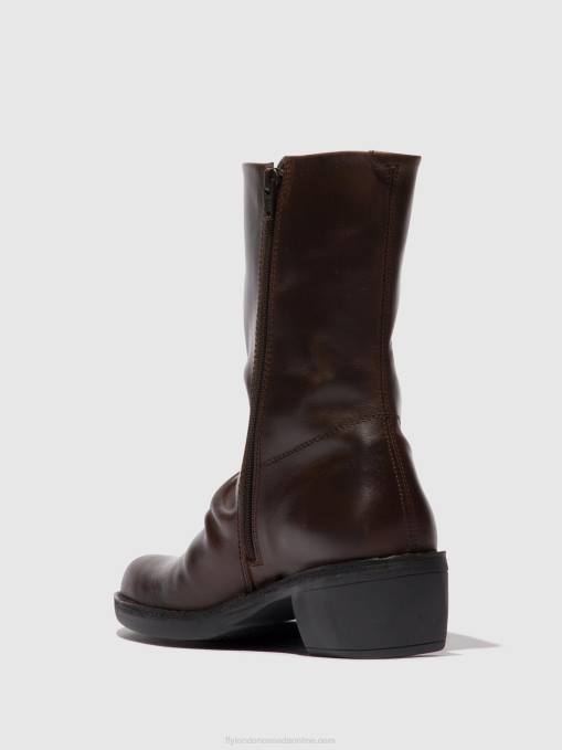 Zip Up Boots MECY092 Fly London Women DK.BROWN/EXPRESSO 0JLR301