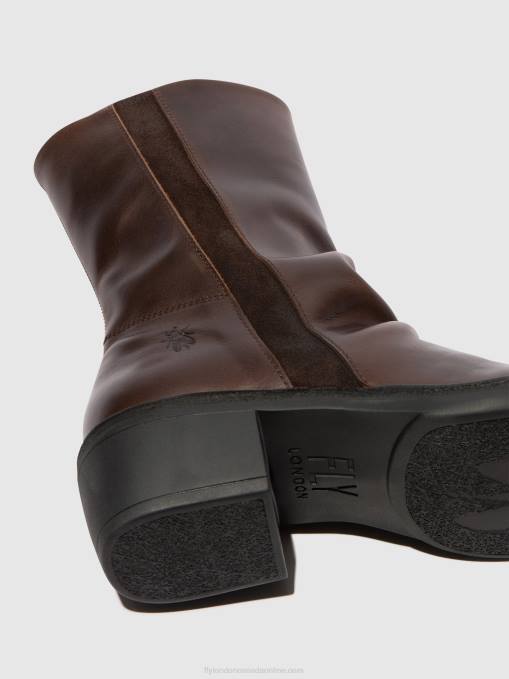 Zip Up Boots MECY092 Fly London Women DK.BROWN/EXPRESSO 0JLR301
