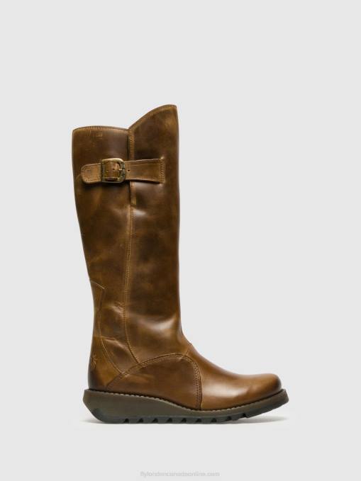 Zip Up Boots MOL 2 Fly London Women CAMEL 0JLR352