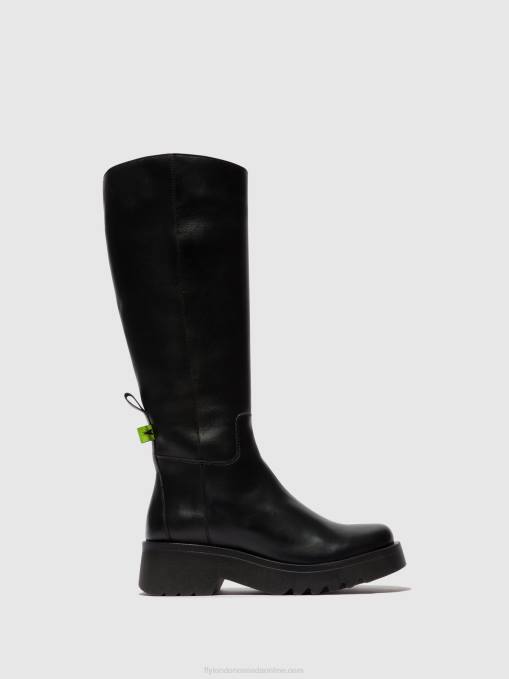 Zip Up Boots MYNT908 Fly London Women BLACK 0JLR302
