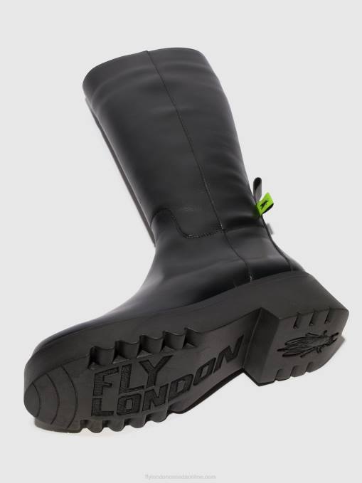 Zip Up Boots MYNT908 Fly London Women BLACK 0JLR302