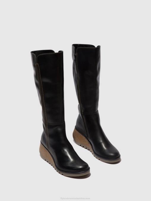 Zip Up Boots NARY328 Fly London Women BLACK 0JLR287