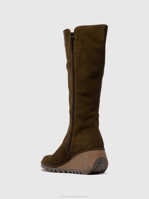 Zip Up Boots NARY328 Fly London Women SLUDGE 0JLR296