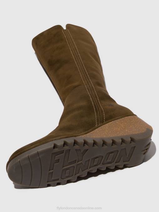 Zip Up Boots NARY328 Fly London Women SLUDGE 0JLR296