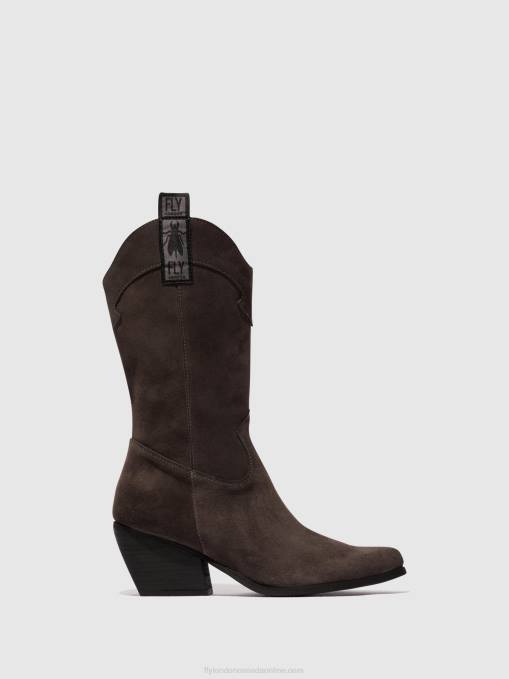 Zip Up Boots TEKE906 Fly London Women GREY 0JLR294