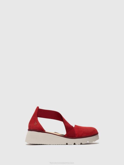 Elasticated Shoes PACY415 Fly London Women LIPSTICK RED 0JLR660
