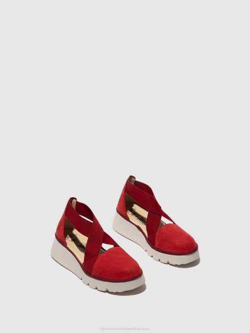 Elasticated Shoes PACY415 Fly London Women LIPSTICK RED 0JLR660