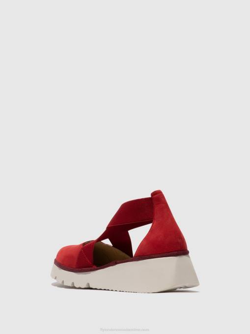 Elasticated Shoes PACY415 Fly London Women LIPSTICK RED 0JLR660