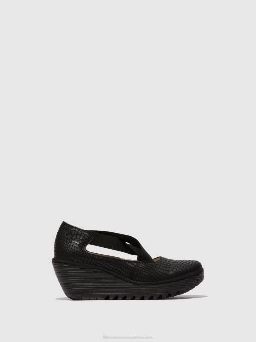 Elasticated Shoes YOLY402 Fly London Women BLACK 0JLR684
