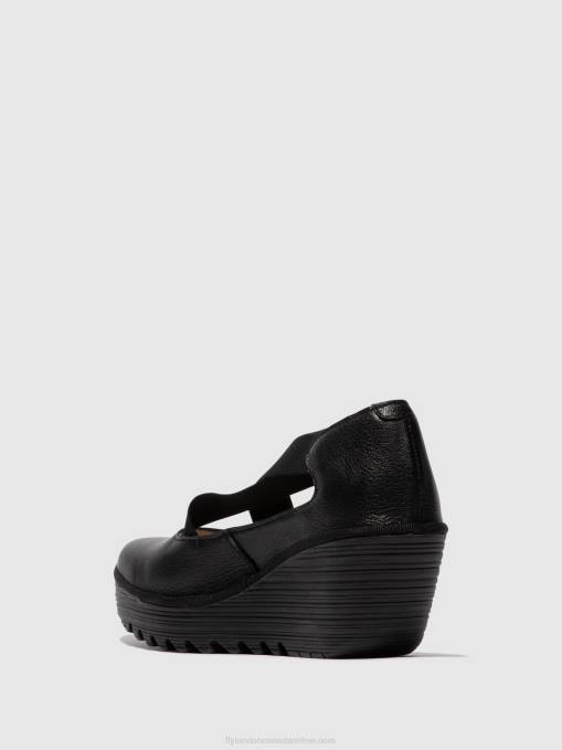 Elasticated Shoes YOLY402 Fly London Women BLACK 0JLR684