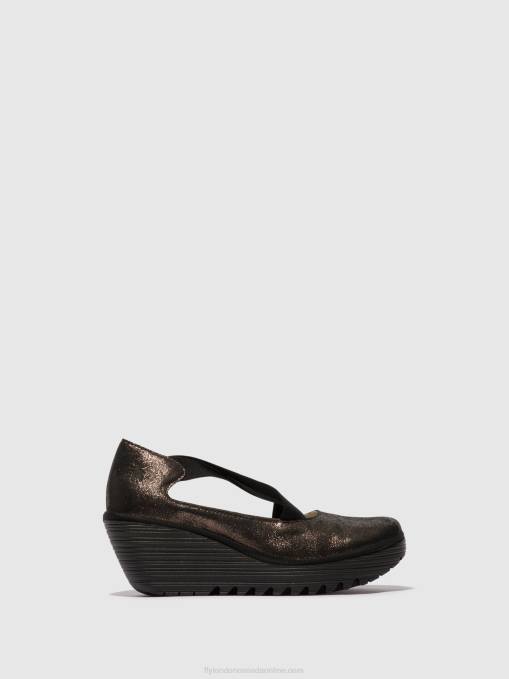 Elasticated Shoes YOLY402 Fly London Women GRAPHITE 0JLR685