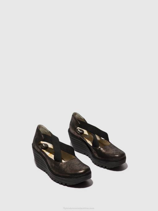 Elasticated Shoes YOLY402 Fly London Women GRAPHITE 0JLR685