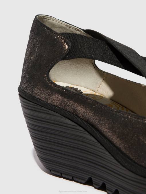 Elasticated Shoes YOLY402 Fly London Women GRAPHITE 0JLR685
