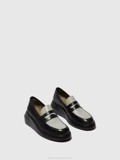 Loafers Shoes BLAR513 Fly London Women BLACK/GREY 0JLR678