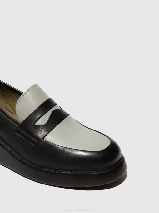 Loafers Shoes BLAR513 Fly London Women BLACK/GREY 0JLR678