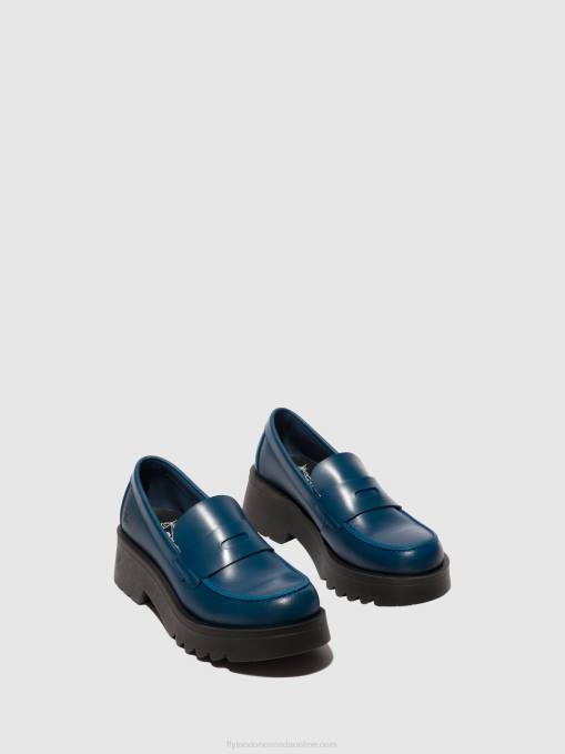 Loafers Shoes MOAT948 Fly London Women BLUE 0JLR652