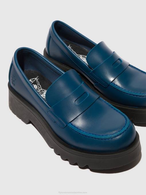 Loafers Shoes MOAT948 Fly London Women BLUE 0JLR652