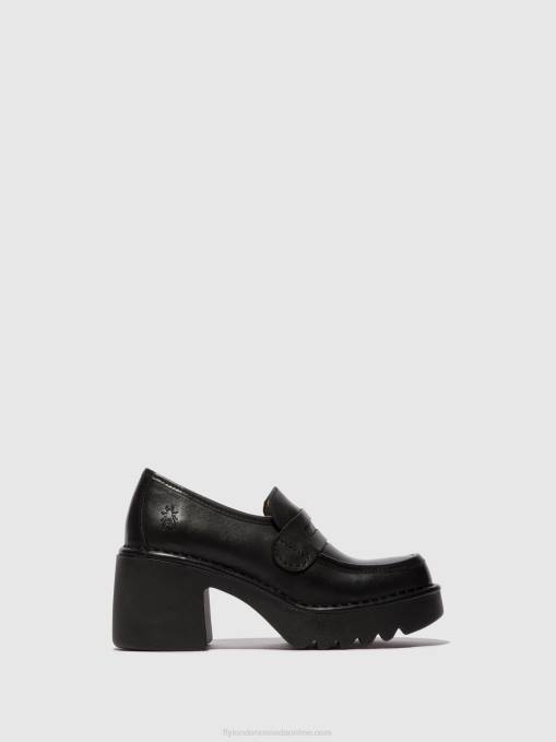 Loafers Shoes MULY252 Fly London Women BLACK 0JLR676