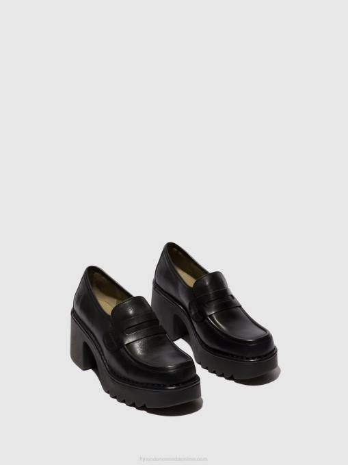 Loafers Shoes MULY252 Fly London Women BLACK 0JLR676