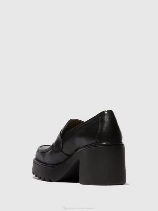 Loafers Shoes MULY252 Fly London Women BLACK 0JLR676