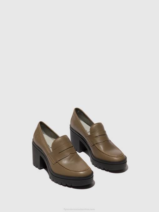 Loafers Shoes TOKY803 Fly London Women TAUPE 0JLR673