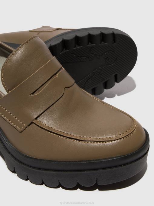 Loafers Shoes TOKY803 Fly London Women TAUPE 0JLR673