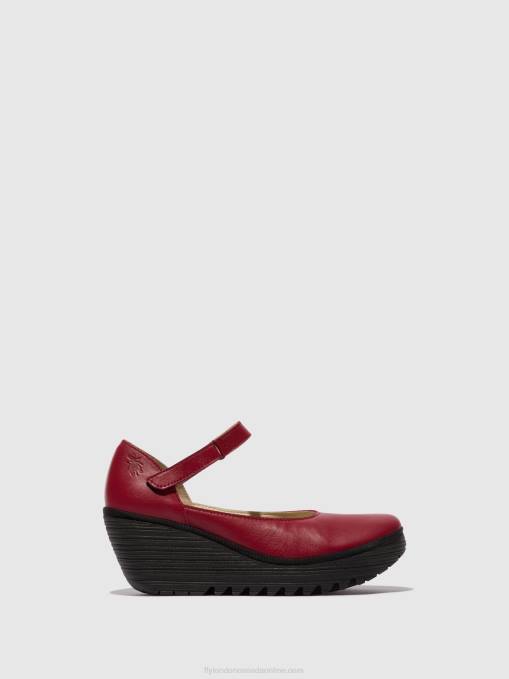 Mary Jane Shoes YAWO345 Fly London Women RED 0JLR669