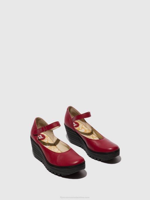 Mary Jane Shoes YAWO345 Fly London Women RED 0JLR669