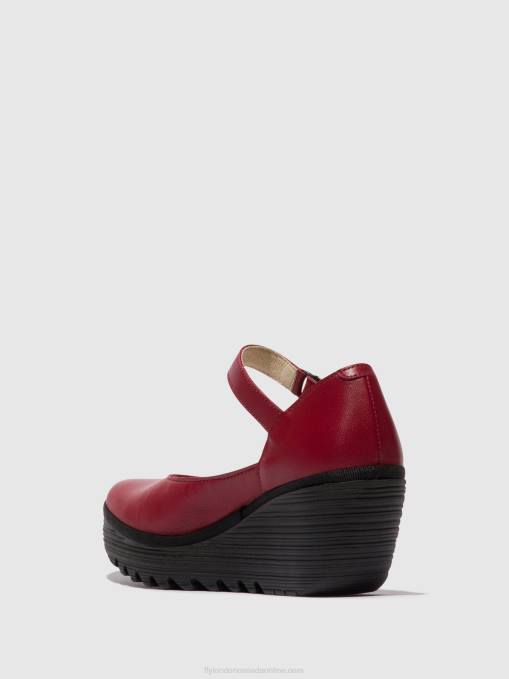 Mary Jane Shoes YAWO345 Fly London Women RED 0JLR669