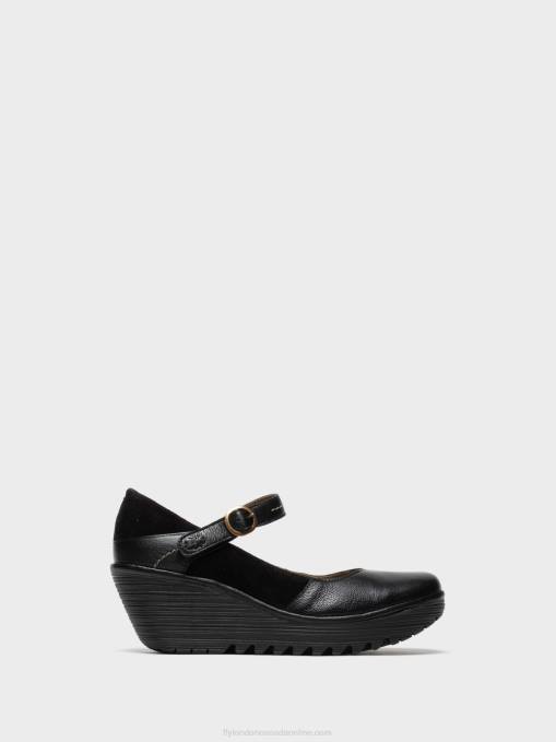 Mary Jane Shoes YUKO082 Fly London Women BLACK 0JLR701