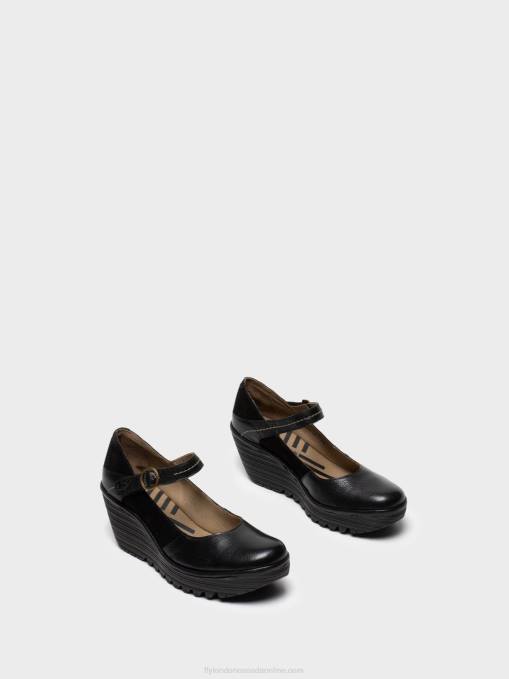 Mary Jane Shoes YUKO082 Fly London Women BLACK 0JLR701
