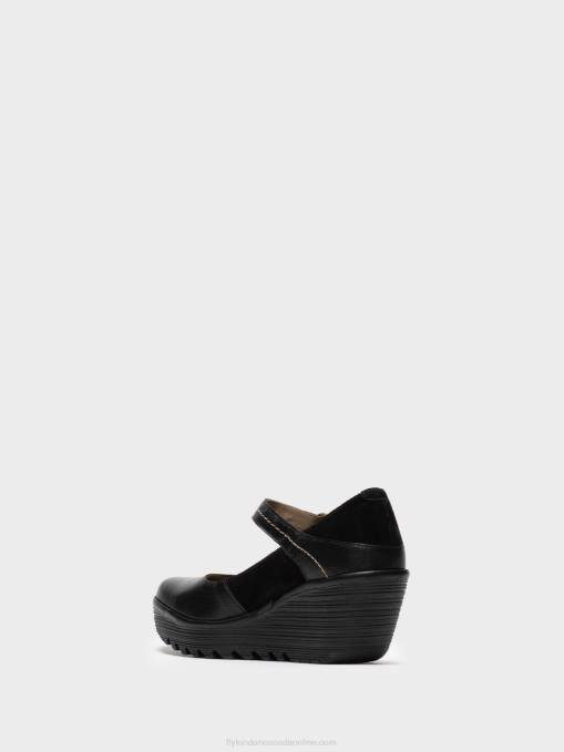 Mary Jane Shoes YUKO082 Fly London Women BLACK 0JLR701
