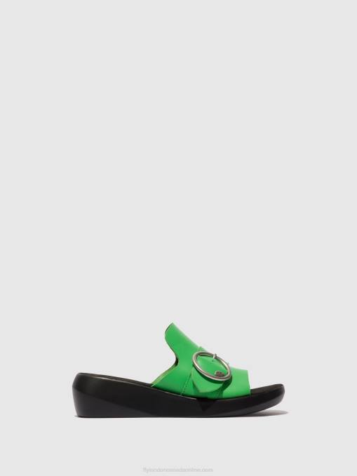 Buckle Mules BEYD925 Fly London Women AVOCADO 0JLR377