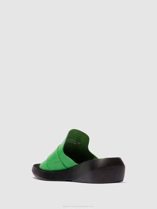 Buckle Mules BEYD925 Fly London Women AVOCADO 0JLR377