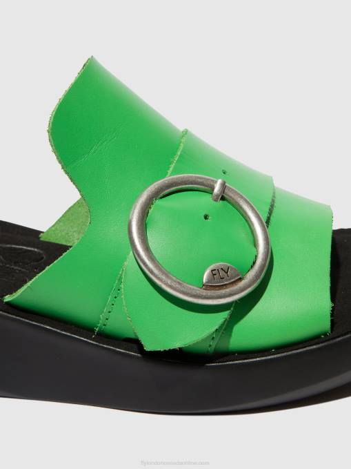 Buckle Mules BEYD925 Fly London Women AVOCADO 0JLR377