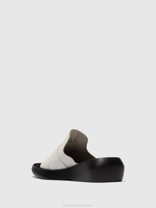 Buckle Mules BEYD925 Fly London Women OFFWHITE 0JLR380