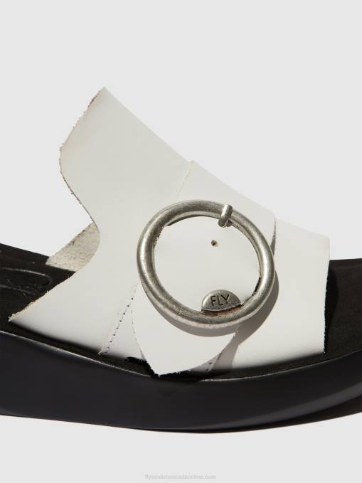 Buckle Mules BEYD925 Fly London Women OFFWHITE 0JLR380