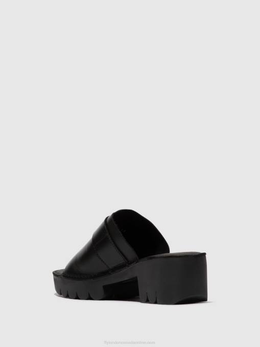 Buckle Mules EPLE519 Fly London Women BLACK 0JLR370