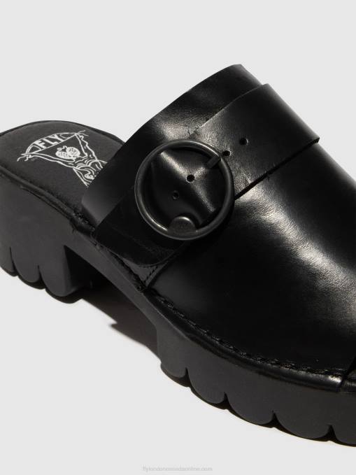 Buckle Mules EPLE519 Fly London Women BLACK 0JLR370