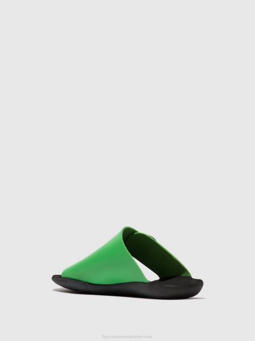 Open Toe Mules MICA758 Fly London Women AVOCADO 0JLR369