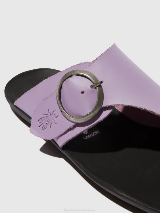 Open Toe Mules MICA758 Fly London Women VIOLET 0JLR368